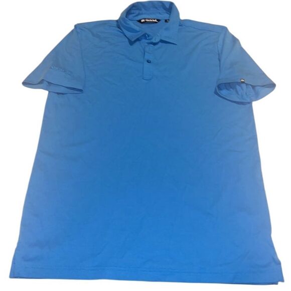 Travis Mathew Blue Short Sleeve Polo Shirt Men's Size Medium - Picture 6 of 9
